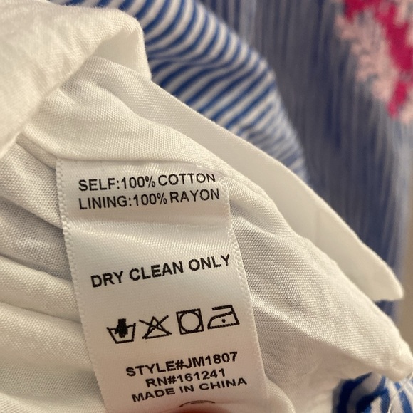 J. Marie Blue and Pink Embroidered Top - Picture 6 of 6